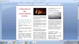 ¿COMO CREAR UN TRIPTICO EN WORD [upl. by Ahsas]