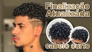 FINALIZAÇÃO ATUALIZADA cabelo cacheado curto [upl. by Trixie]