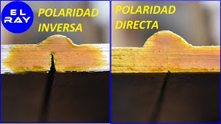 POLARIDAD DIRECTA E INVERSA EN SOLDADURA [upl. by Kirby]