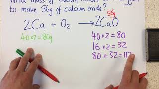 Calculating masses in reactions  p27 Chem [upl. by Ahsimal469]