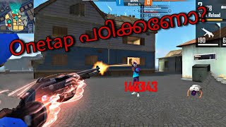 How to learn onetap headshot in freefire malayalam😍 [upl. by Adnwahsor]