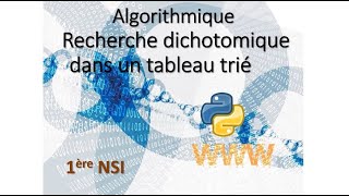 F4 Recherche Dichotomique [upl. by Inavoj]