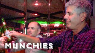 Munchies Throwbacks Anthony Bourdains Chefs Night Out [upl. by Yroc874]