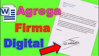 🔰 COMO AGREGAR UNA FIRMA DIGITAL EN WORD📑 AÑADIR FIRMA DIGITAL EN WORD💥 FÁCIL Y RÁPIDO✅ [upl. by Hobart]