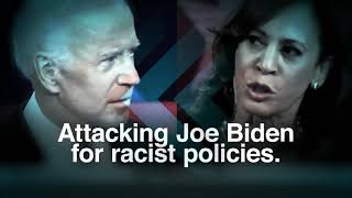 WATCH Trump drops quotPhonyquot antiKamala Harris ad minutes after her selection as Joe Biden VP choice [upl. by Athalla]