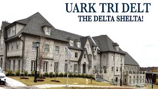 SORORITY HOUSE TOUR  TRI DELT at the UNIVERSITY OF ARKANSAS [upl. by Meehaf]