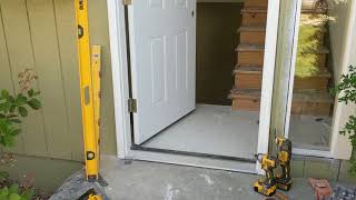 Jeld Wen Front Door Installation  Really crappy products and craftsmanship PART 1 [upl. by Copland97]