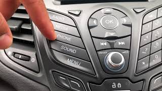 FORD FIESTA  Radio controls as well as how to access the clock [upl. by Aineles]