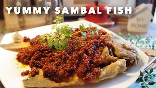 How to Cook Sambal Fish • Crispy Chilli Fish 三巴辣椒鱼 Lai Huat [upl. by Brenan]