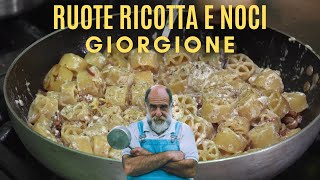 RUOTE CON RICOTTA NOCI E GUANCIALE  Le ricette di Giorgione [upl. by Derej355]