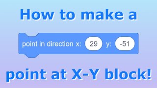 How to make a point at X Y block Scratch Programming [upl. by Cornel]