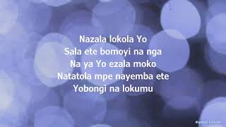 Obongi na lokumo Gael Lyrics Alain moloto paroles [upl. by Zednanref]