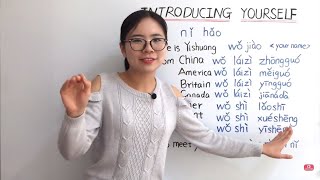 Introduce Yourself in Chinese  Beginner Lesson 1  HSK 1 [upl. by Atnod]