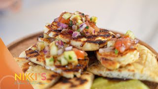 3 Delicious And Easy Grilled Haloumi Recipes  Nikkis Modern Mediterranean [upl. by Frankhouse]