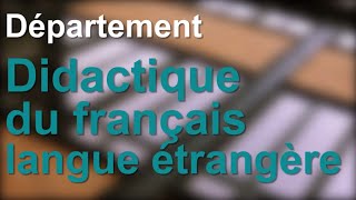 Didactique du français langue étrangère [upl. by Muller]