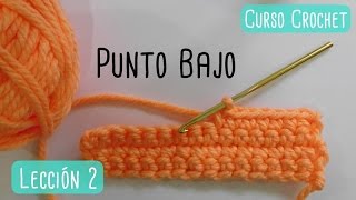 Crochet para principiantes punto bajo [upl. by Yanal]