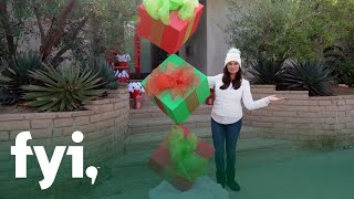 DIY Stacked Gifts Christmas Decoration  HomeMade  FYI [upl. by Atilem]