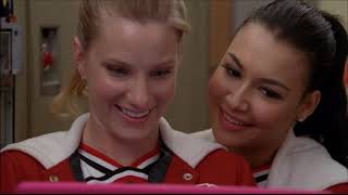 Glee  Brittany Makes Santana A Valentines Day Playlist 3x13 [upl. by Wymore]