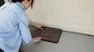 How to Install Composite Deck Tiles [upl. by Ditmore]