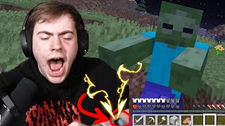 Minecraft But When I Take Damage I Get Shocked [upl. by Miehar340]