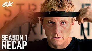 Cobra Kai Season 1 Recap Ralph Macchio William Zabka [upl. by Enelyt]