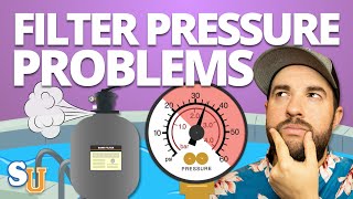 POOL FILTER PRESSURE Too High Or Too Low Troubleshooting Tips [upl. by Aeirdna]