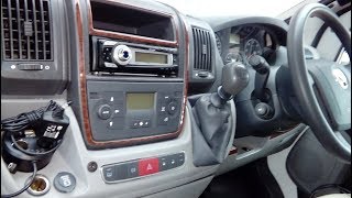 Fiat Ducato 2006 onwardshow to install double din dab radio  part numbers [upl. by Humfried]