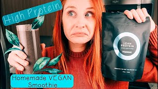 HOW TO High Protein VEGAN Shake Using Tropeaka Lean Protein Powder Quarantine Kitchen EP 3 [upl. by Kreager]