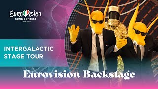 Eurovision Backstage  Day 6 Intergalactic Stage Tour  Eurovision News from Turin 2022 [upl. by Aronas]