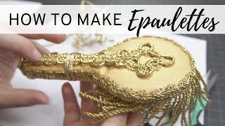 How to Make Epaulettes  DIY  NO SEW Shoulder Epaulet [upl. by Amati]