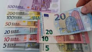 Euro banknotes old vs new [upl. by Dulcine]