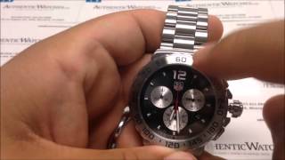 How to Use the TAG Heuer Formula One F1 Mens Quartz Chronograph Date Watch by AuthenticWatchescom [upl. by Eidnew]