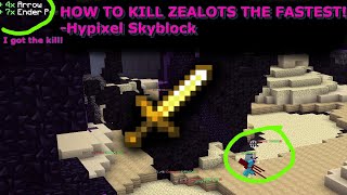 FASTEST WAY TO 1 SHOT ZEALOTS Guide  Hypixel Skyblock [upl. by Elodea]