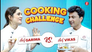 Vikas Khanna vs Garima Arora in a HILARIOUS Cooking Challenge  Sandwich Recipes  MasterChef India [upl. by Aerdnwahs]