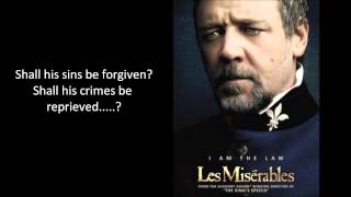 Les Miserables Javerts Suicide Russell Crowe Lyrics [upl. by Hough807]