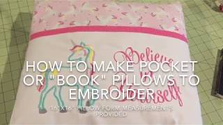 How to Make a Quilted Reading Pillow with HandleFREE PATTERN Pt 2 of 2 [upl. by Telracs]