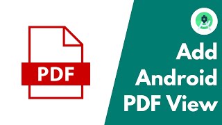 Add PDF Files in Android Apps  PDF Viewer  Android Studio [upl. by Ailemor]