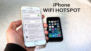 How to Turn on Wifi Hotspot on iPhone 6S5S78X [upl. by Stanwin]