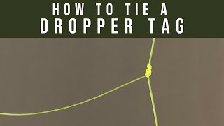 How to tie a dropper tag leader [upl. by Jordans]