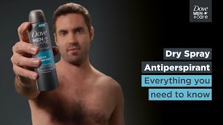 How to use dry spray antiperspirant  Dove MenCare [upl. by Bernat760]