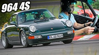 Freshly Rebuilt Porsche 964 C4 Tastes the Nürburgring [upl. by Arama]