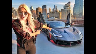 Driving the 4 million Lamborghini Centenario in NYC [upl. by Ahtel]