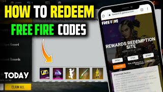 HOW TO REDEEM FREE FIRE CODES  HOW TO REDEEM CODE IN FREE FIRE  FREE FIRE REDEEM CODE [upl. by Esalb308]