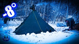 Eine einzige KATASTROPHE❄️2 TAGE WINTERCAMPING [upl. by Trev]