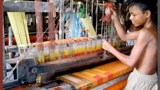 Inside a Hand Loom Weaving Factory [upl. by Ennairrac978]