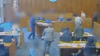 Newly released video shows deadly courtroom shooting in Utah [upl. by Ynaffit560]