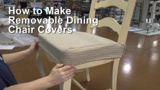 How to Make Removable Dining Chair Covers [upl. by Wagstaff]