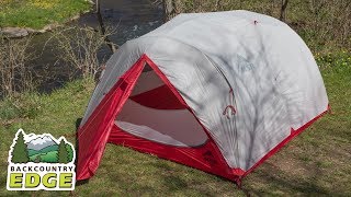 MSR Mutha Hubba NX 3Season Backpacking Tent [upl. by Ateekal181]