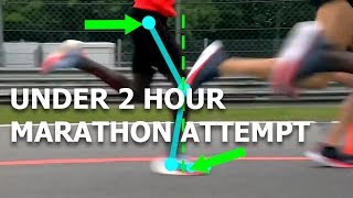 Running Analysis Running the FASTEST Marathon Ever Eliud Kipchoge [upl. by Anytsirhc438]