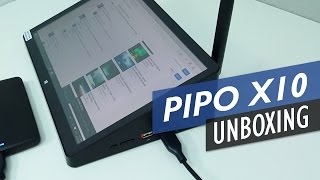 PiPo X10 Unboxing And First Impressions Hybrid Tablet Meets Mini PC [upl. by Janeva]